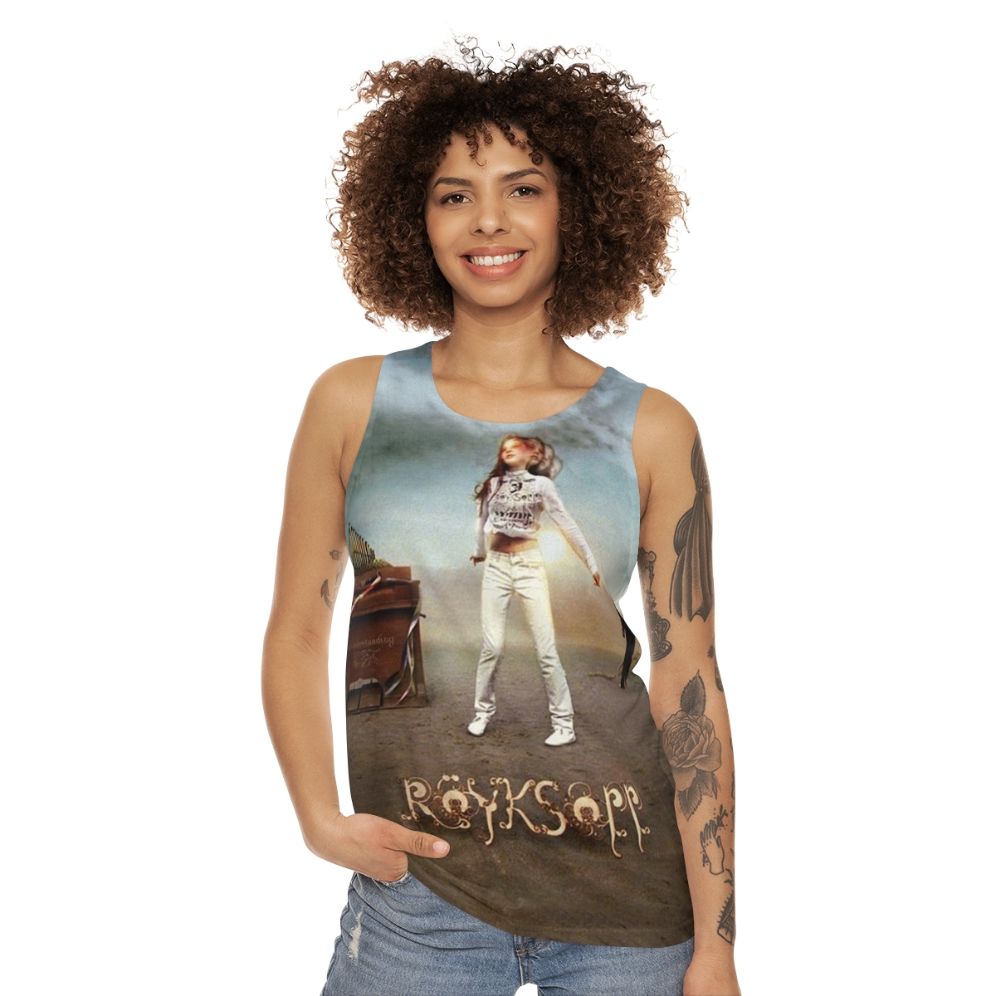 Unisex Royksopp electronic music tank top - women