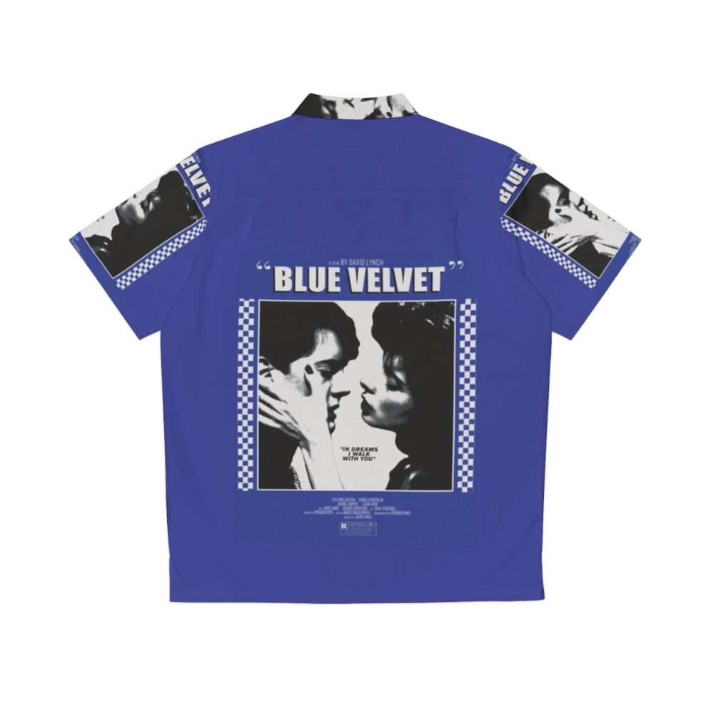 David Lynch's Blue Velvet movie poster design on a Hawaiian shirt - Back