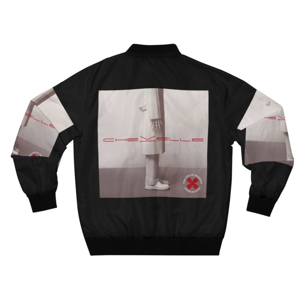 Chevelle "This Type of Thinking Could Do Us In" bomber jacket with band's logo and album artwork - Back