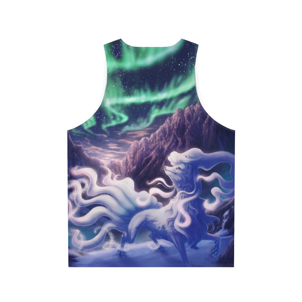 Alolan Ninetales Pokemon Unisex Tank Top - Back