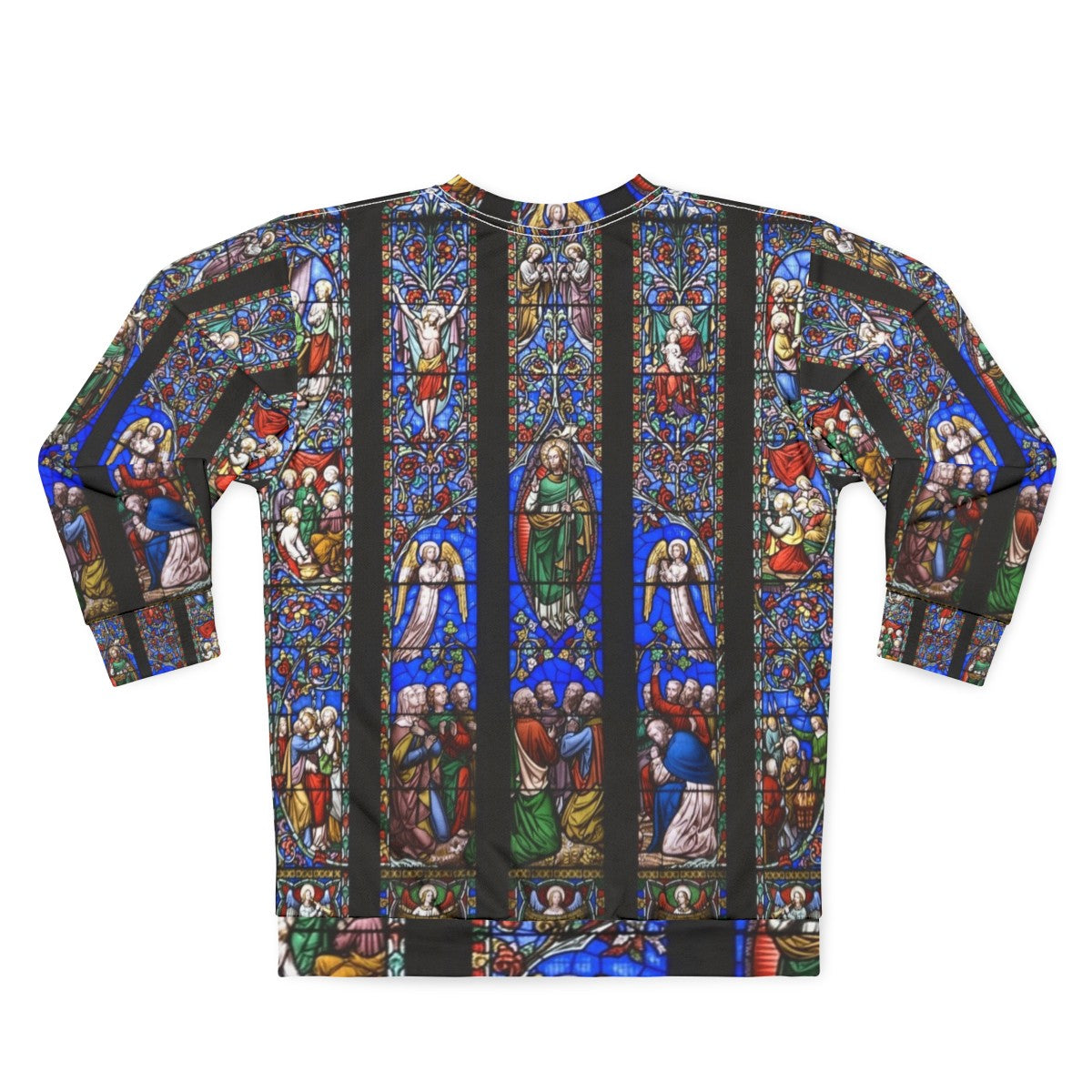 Church Stained Glass Window Sweatshirt - Back