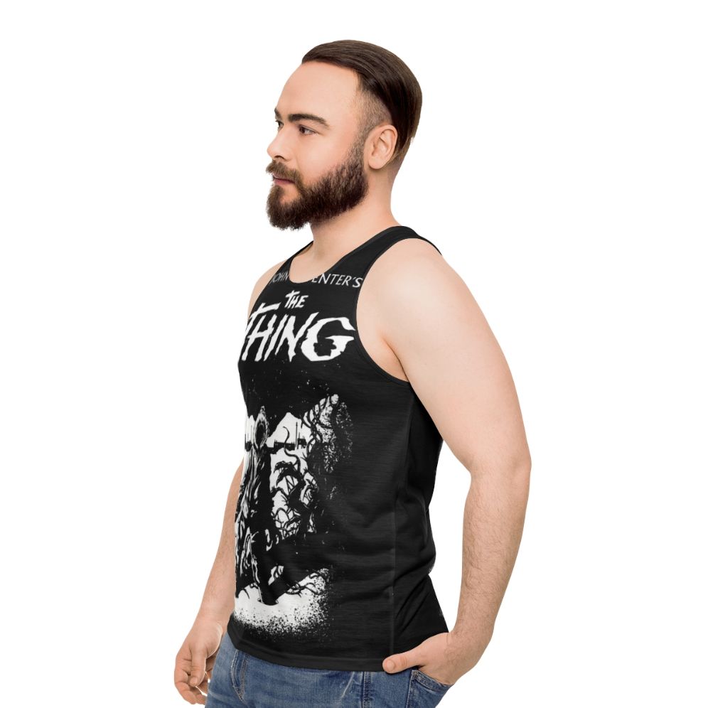 JC 1982 Unisex Horror Tank Top - The Thing Inspired - men side