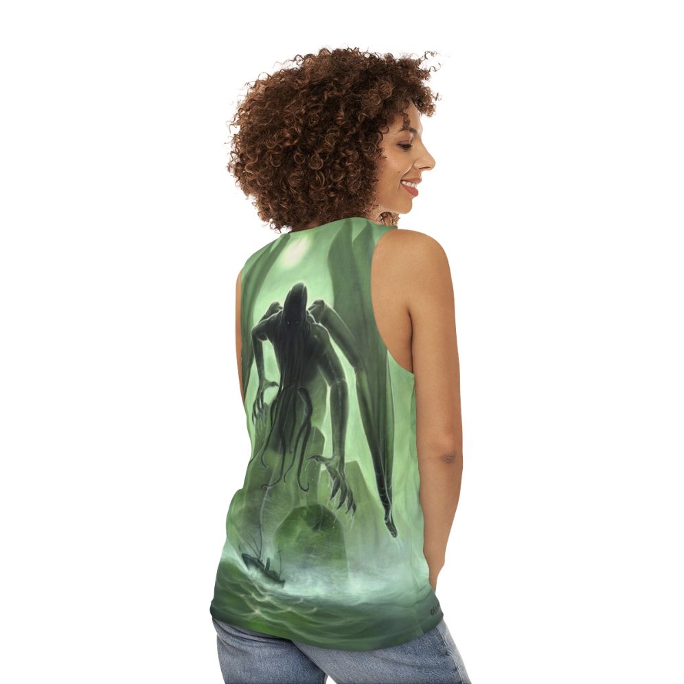 Unisex Cthulhu Tank Top - women back