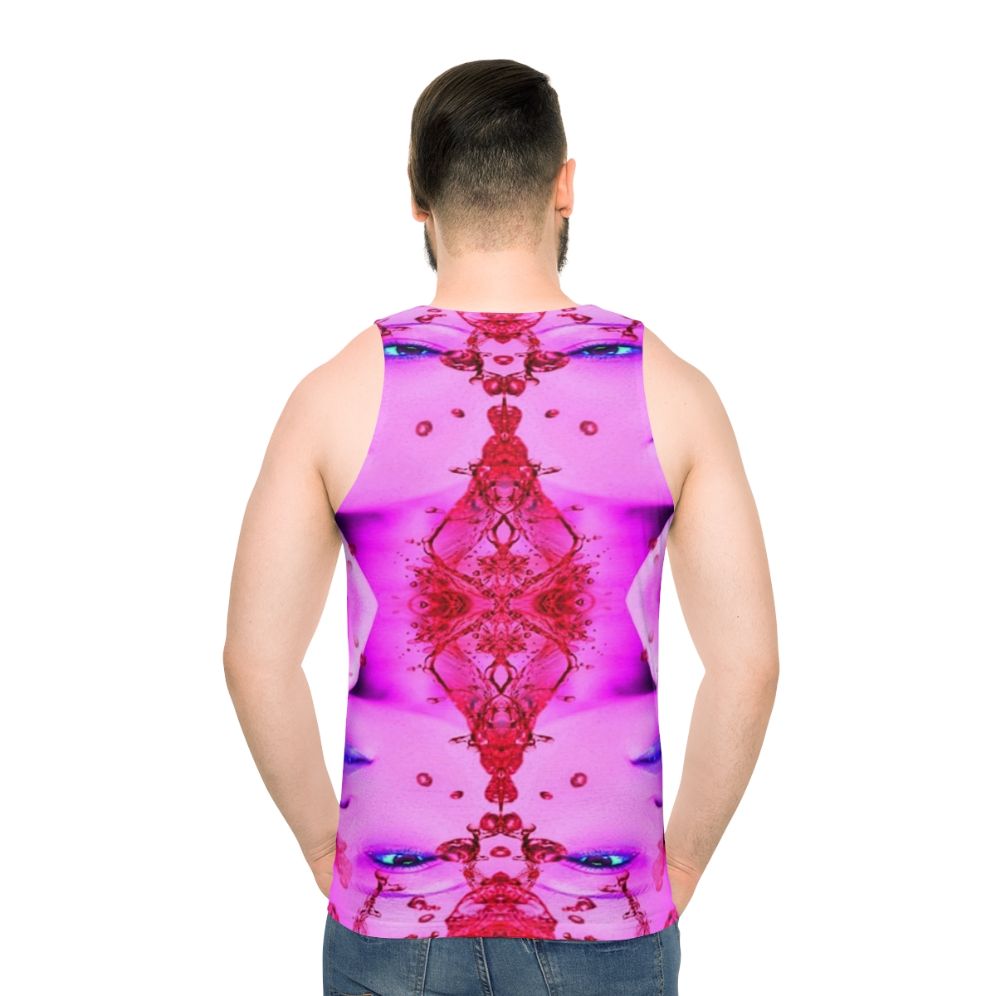 Passion Unisex Graphic Tee with Artistic, Bohemian Retro Design - men back