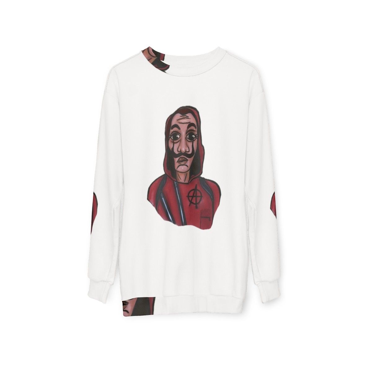 Money Heist Dali Mask Anarchy Suit Sweatshirt - hanging