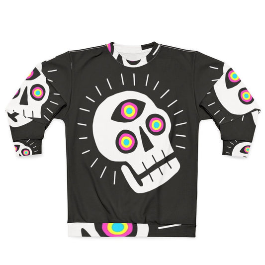 Enlightened Skull Sweatshirt with Spiritual Design