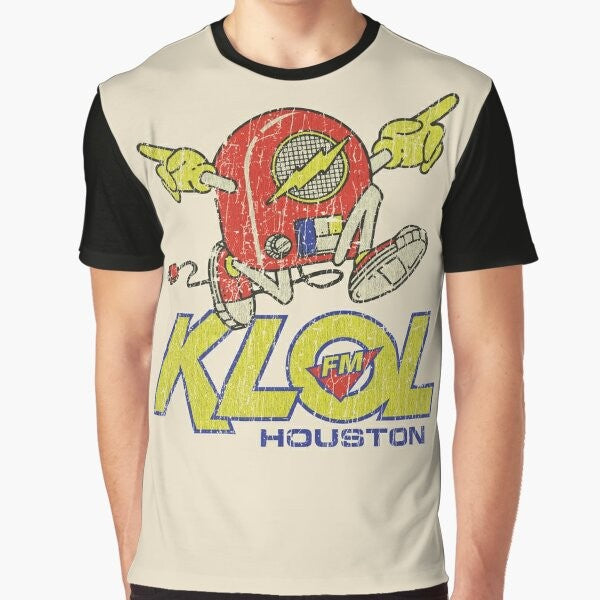 Vintage 1970s KLOL FM Houston Classic Rock Graphic T-Shirt