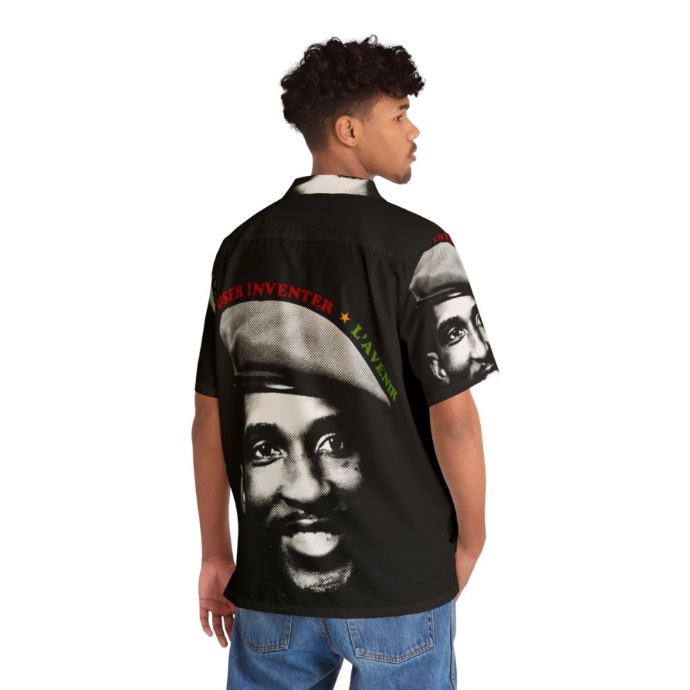 Thomas Sankara Hawaiian Shirt with African Inspired Design - People Back