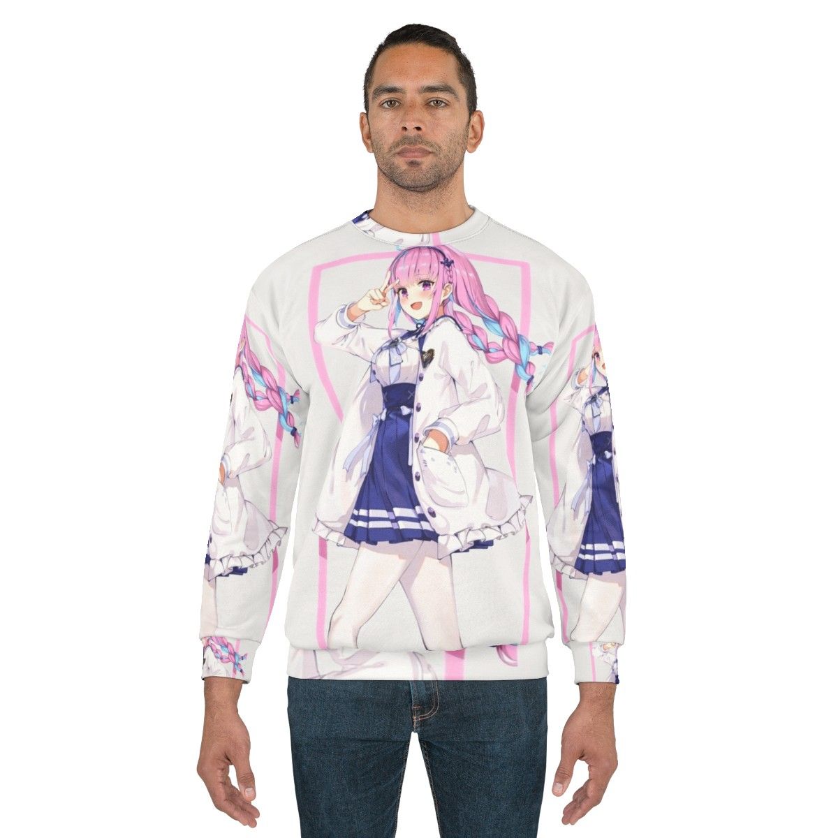 Minato Aqua Hololive VTuber Anime Sweatshirt - men