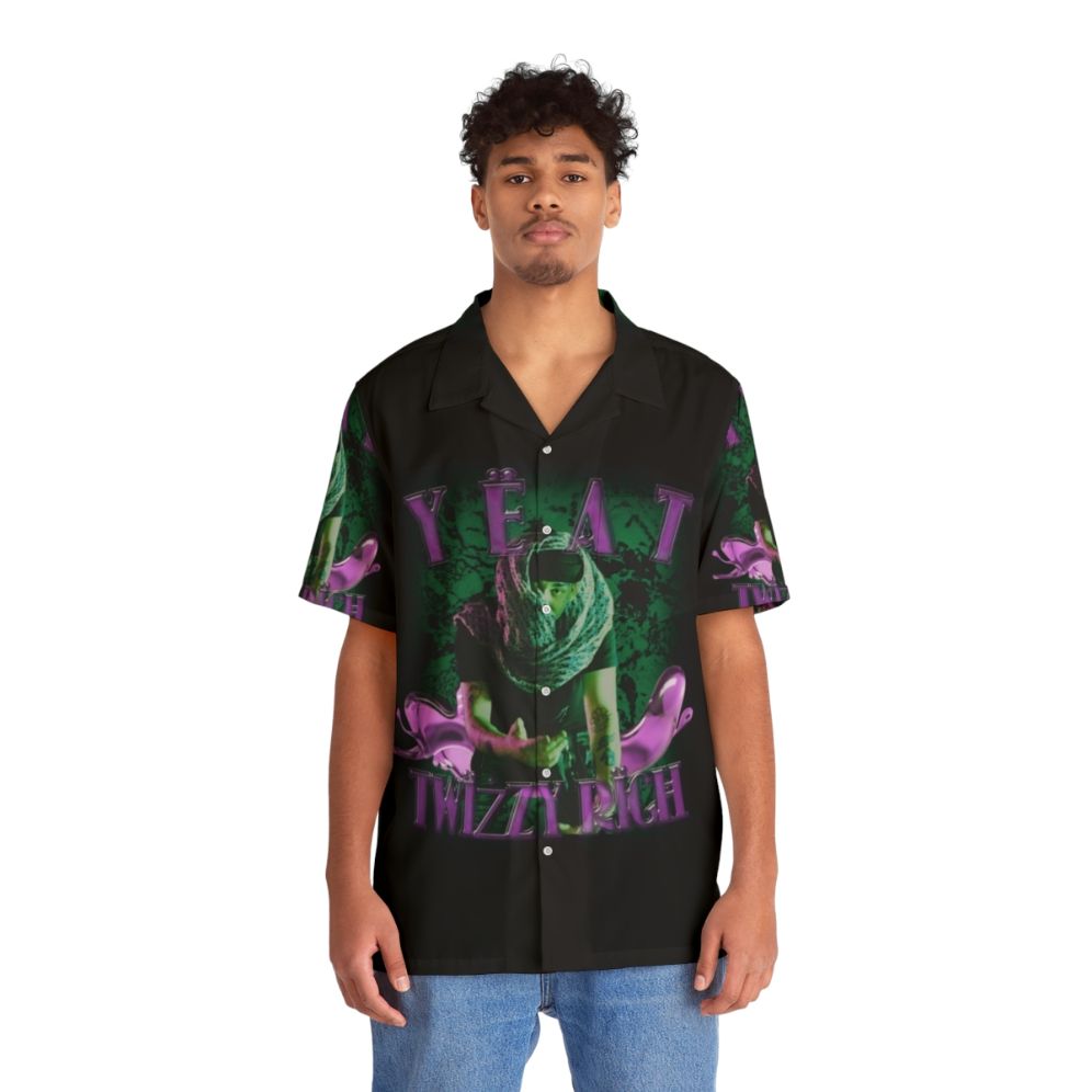 Yeat Twizzy Rich Hawaiian Tropical Shirt - People Front