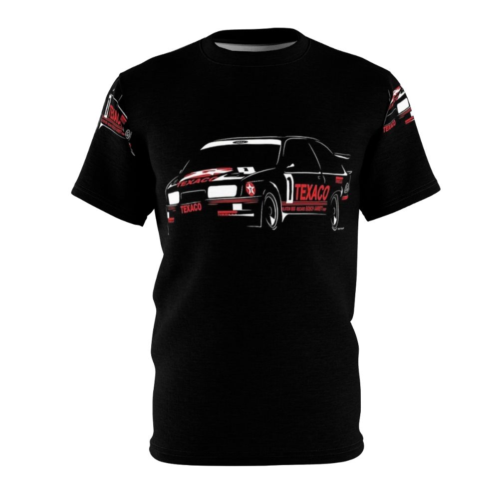 Sierra Cosworth inspired all-over print t-shirt for car enthusiasts