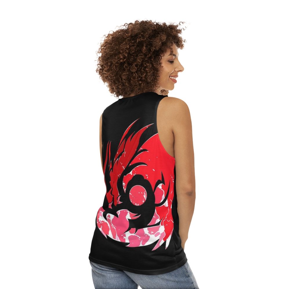 Mystic fire dragon unisex tank top - women back