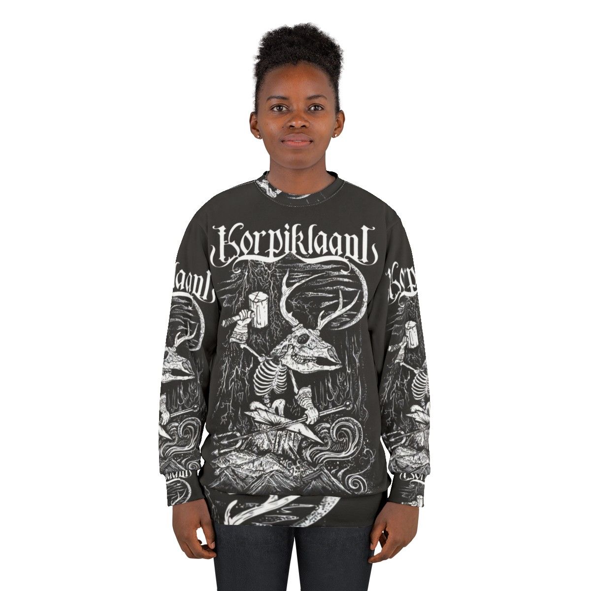 Korpiklaani Vanno Rauta Tapporauta folk metal band sweatshirt - women