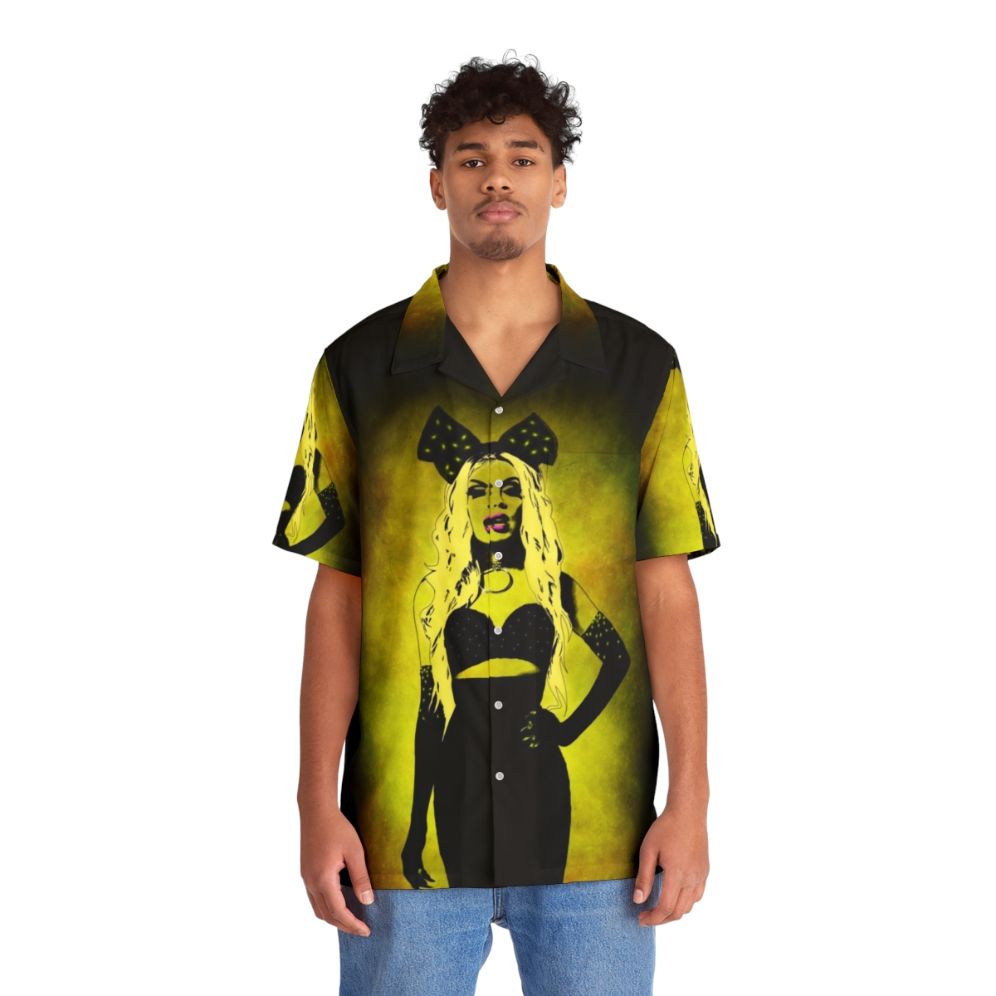 Colorful hawaiian shirt featuring Alaska Thunderfuck 5000 design - Lifestyle