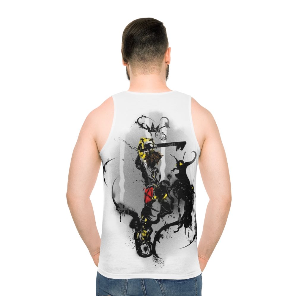 Kingdom Hearts Sora Keyblade Unisex Tank Top - men back