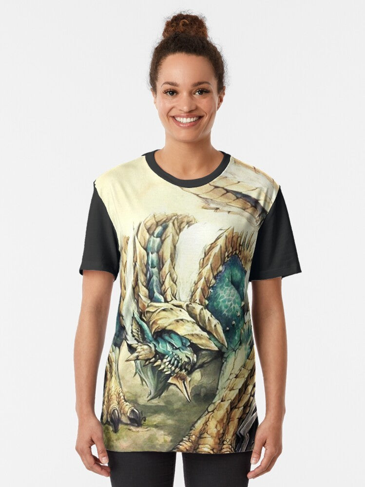 Monster Hunter Zinogre Roaring Thunder Graphic T-Shirt - Women