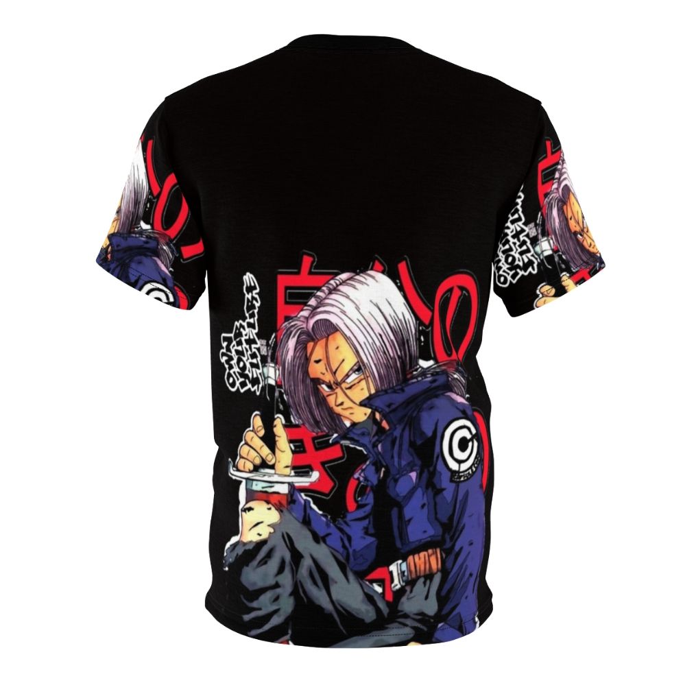 Anime-inspired DBZ Trunks T-shirt featuring Future Trunks design - Back