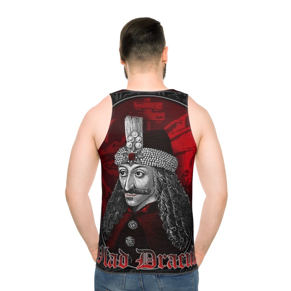 Vlad Dracula Gothic Unisex Tank Top - men back