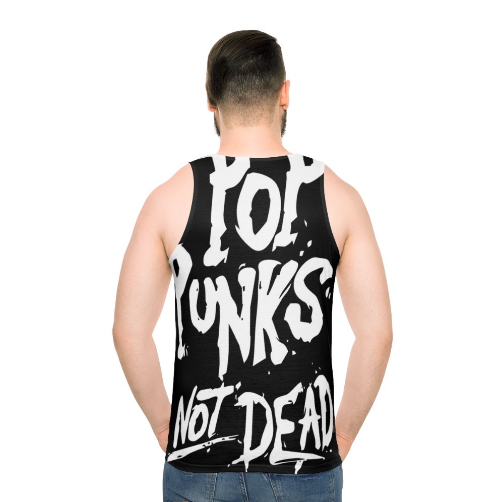 Unisex Pop Punk Rock Music Lover Tank Top - men back