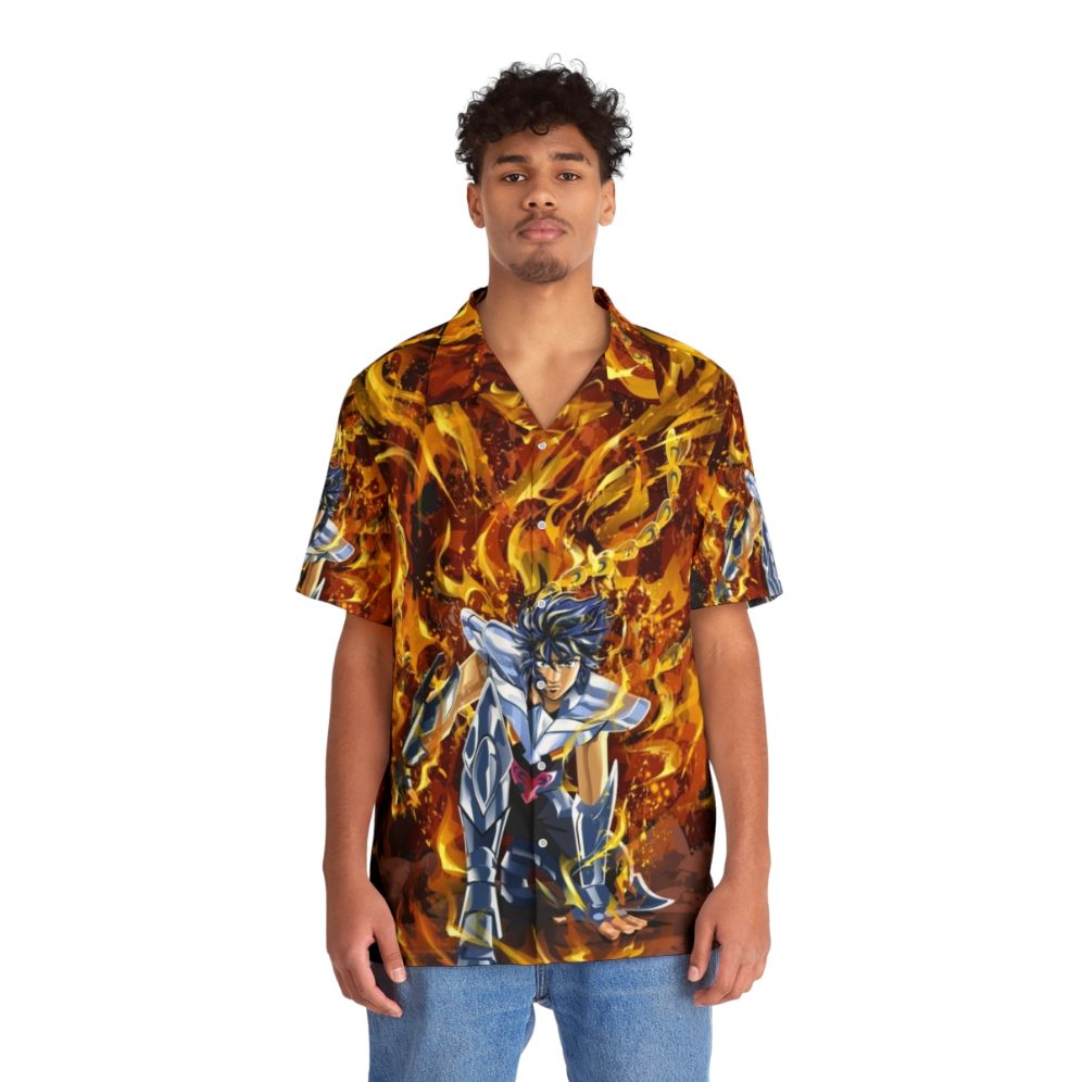 Ikki The Phoenix Flaming Bird Hawaiian Shirt - People Front