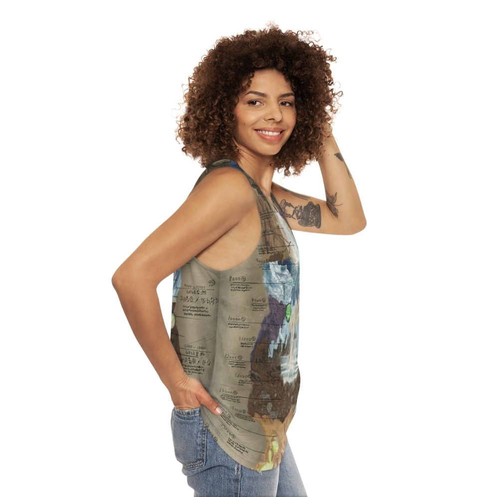 Made in Abyss Abyss Chart Unisex Anime Tank Top - women side