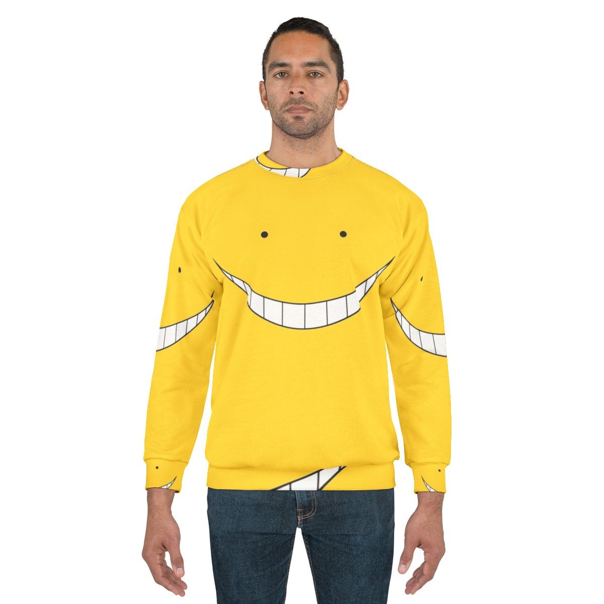 Assassination Classroom anime sweatshirt featuring Korosensei - men