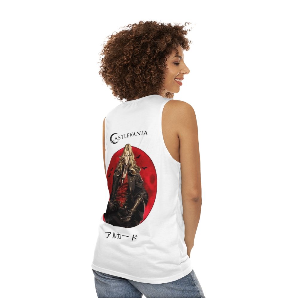 Castlevania Alucard Unisex Tank Top - women back