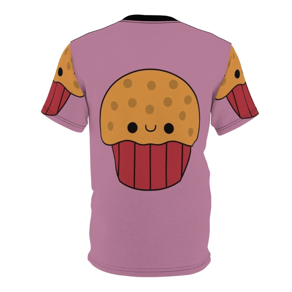 Cute and kawaii muffin cartoon design on a t-shirt - Back