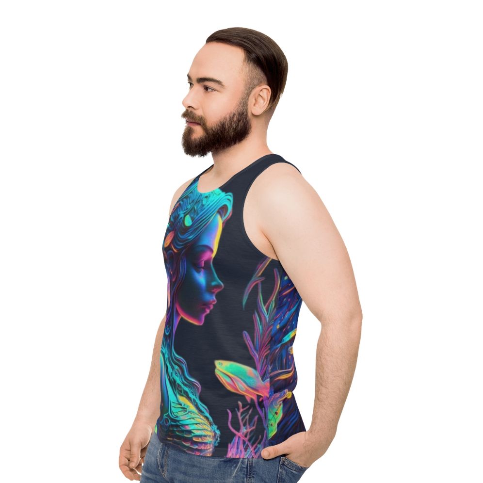 Mythical sea creatures unisex tank top - men side