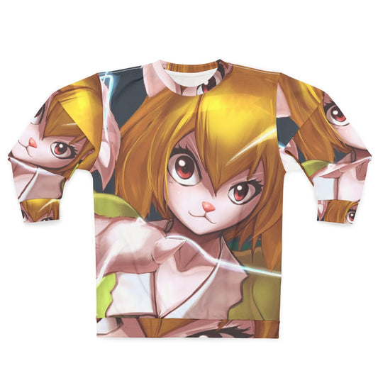 Carrot Anime Sweatshirt with Kawaii Rabbit Design