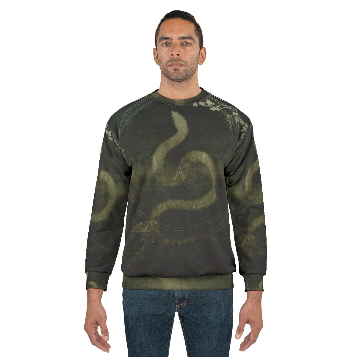 Yggdrasil, the Norse Tree of Life, printed on a cozy sweatshirt - men