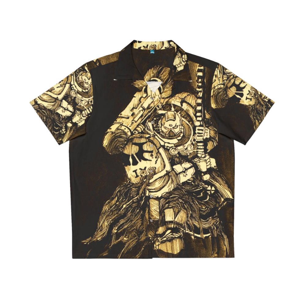 Blood Angels Hawaiian Shirt with Warhammer 40k Primarch Design