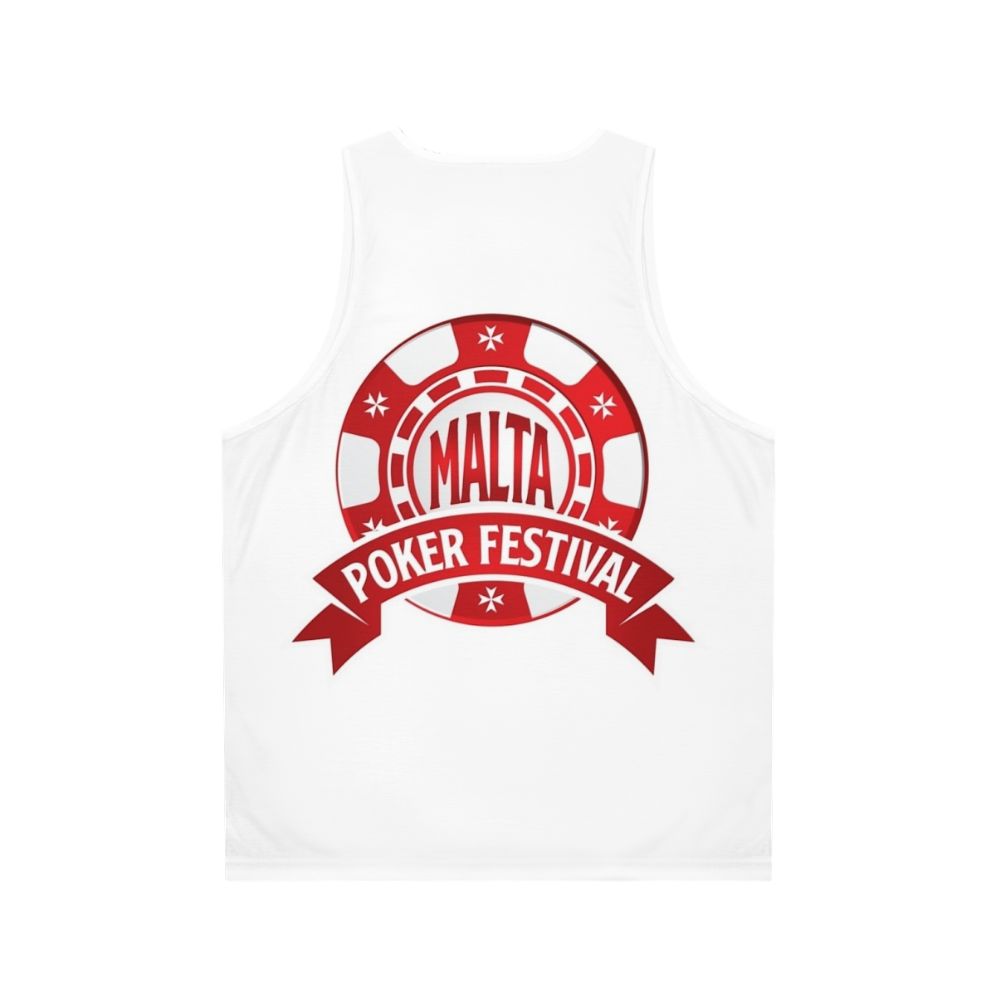 Malta Poker Festival WSOP Unisex Casino Tank Top - Back