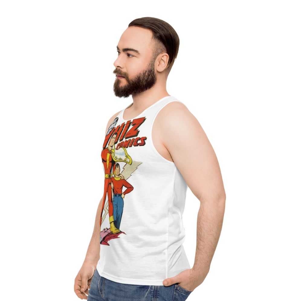 Whiz Comics Golden Age Unisex Tank Top - men side