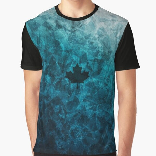 Black Ice - JTF2 Graphic T-Shirt featuring a winter camouflage pattern with icy elements