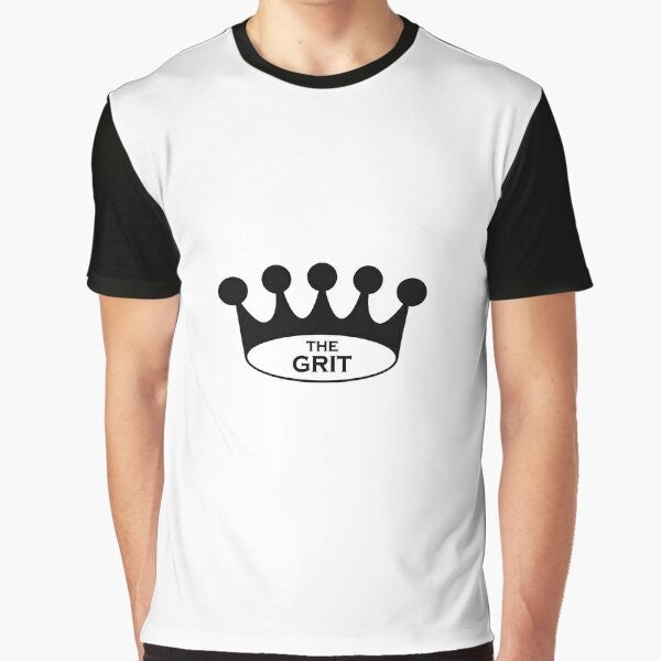 Classic Crown Graphic T-Shirt featuring The Grit restaurant logo from Athens, Georgia