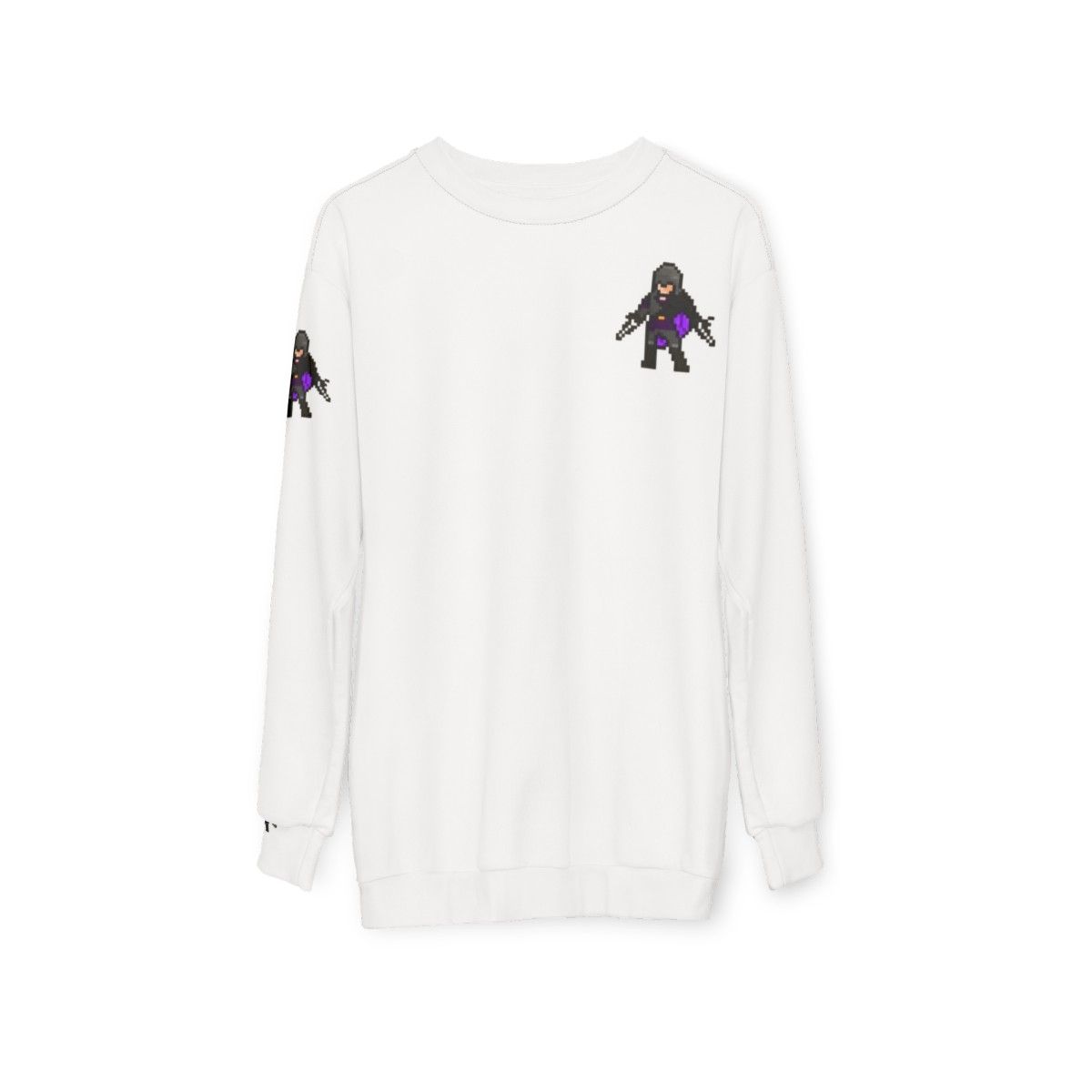 Assassin's Creed Dark Assassin Pixel Art Sweatshirt - hanging