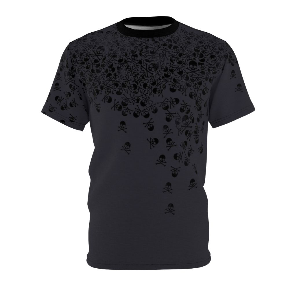 Noctis-themed t-shirt with a skull and crossbones design for Final Fantasy fans and gamers.