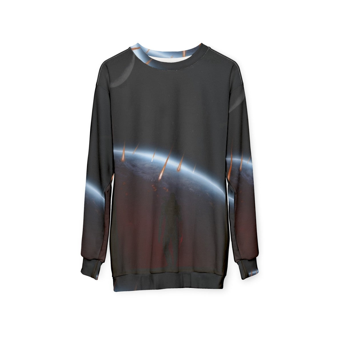 Mass Effect Commander Shepard Warriors Landscapes Sweatshirt - hanging