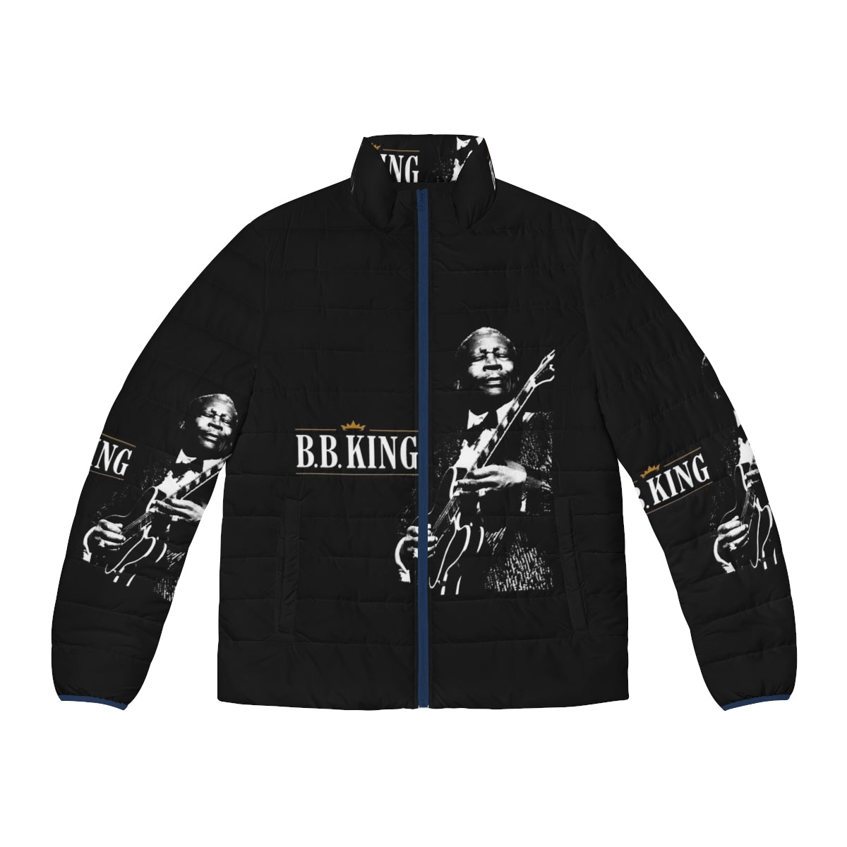 BB King inspired blues music puffer jacket