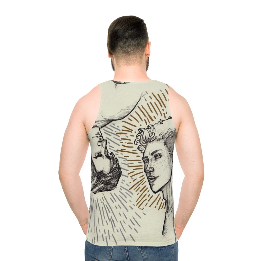 Carry On Unisex Tank Top featuring Simon Snow and Baz Pitch from Young Adult Book Series - men back