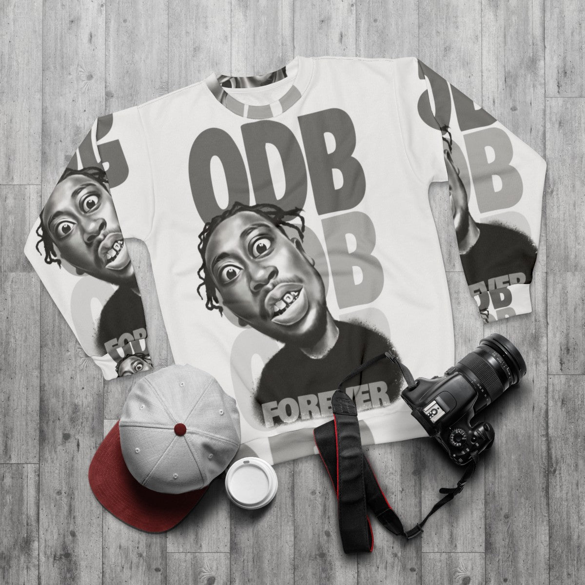 ODB Forever Caricature Sweatshirt - flat lay