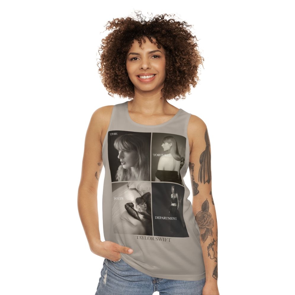 The Tortured Poets Department Collage Unisex Tank Top - women