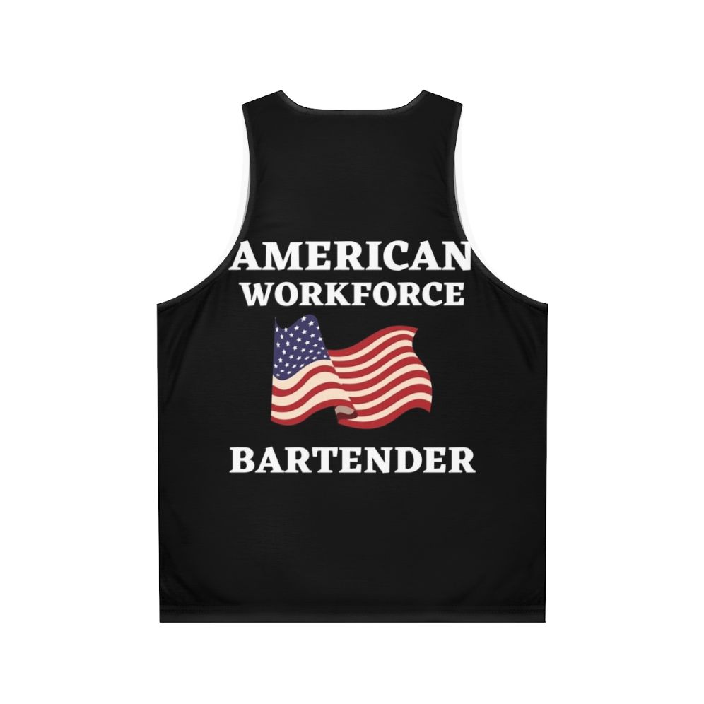 Bartender American Workforce Unisex Tank Top - Back