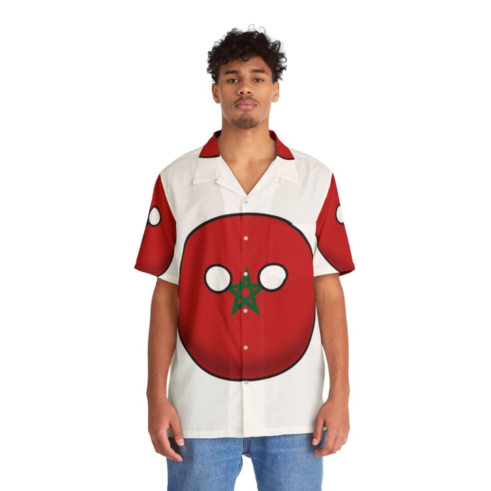 Moroccan Countryball Hawaiian Shirt - People Front