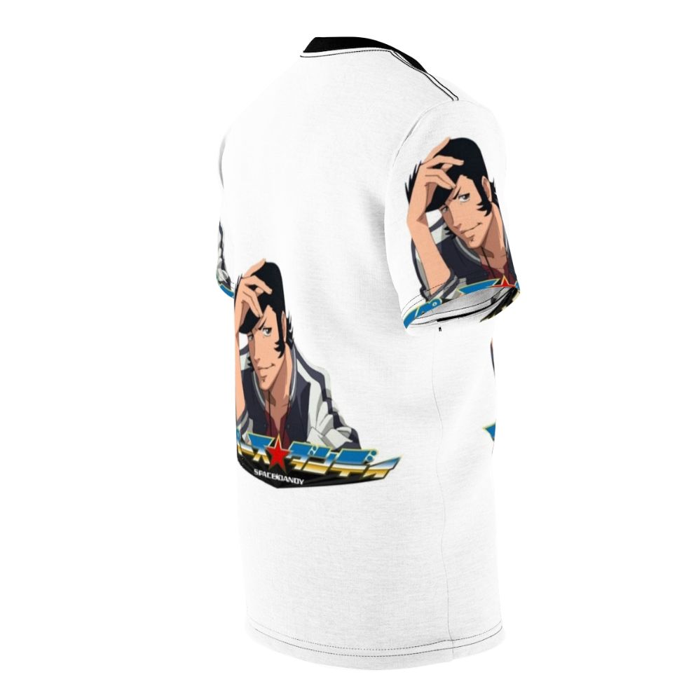 Stylish space dandy anime inspired t-shirt featuring an out-of-this-world graphic design - men right