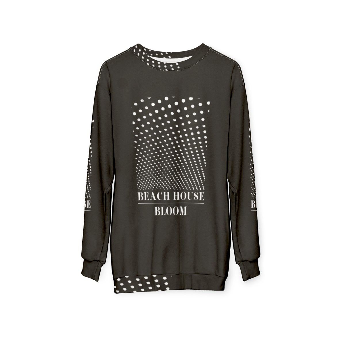 Beach House Bloom Sweatshirt featuring dream pop and indie music inspired design - hanging