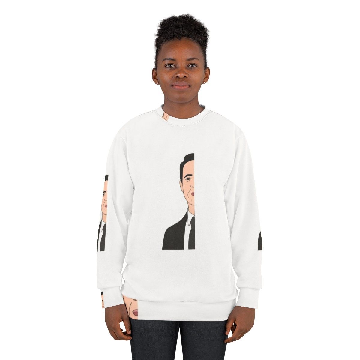 Berlin's Half Face Money Heist Netflix Sweatshirt - women