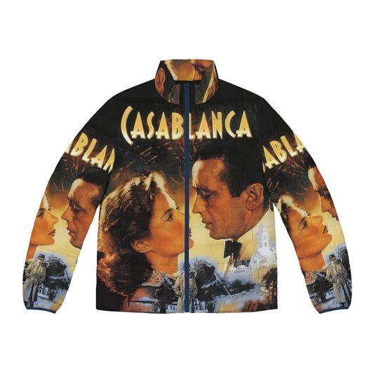 Casablanca 1942 movie-inspired puffer jacket with vintage and retro design