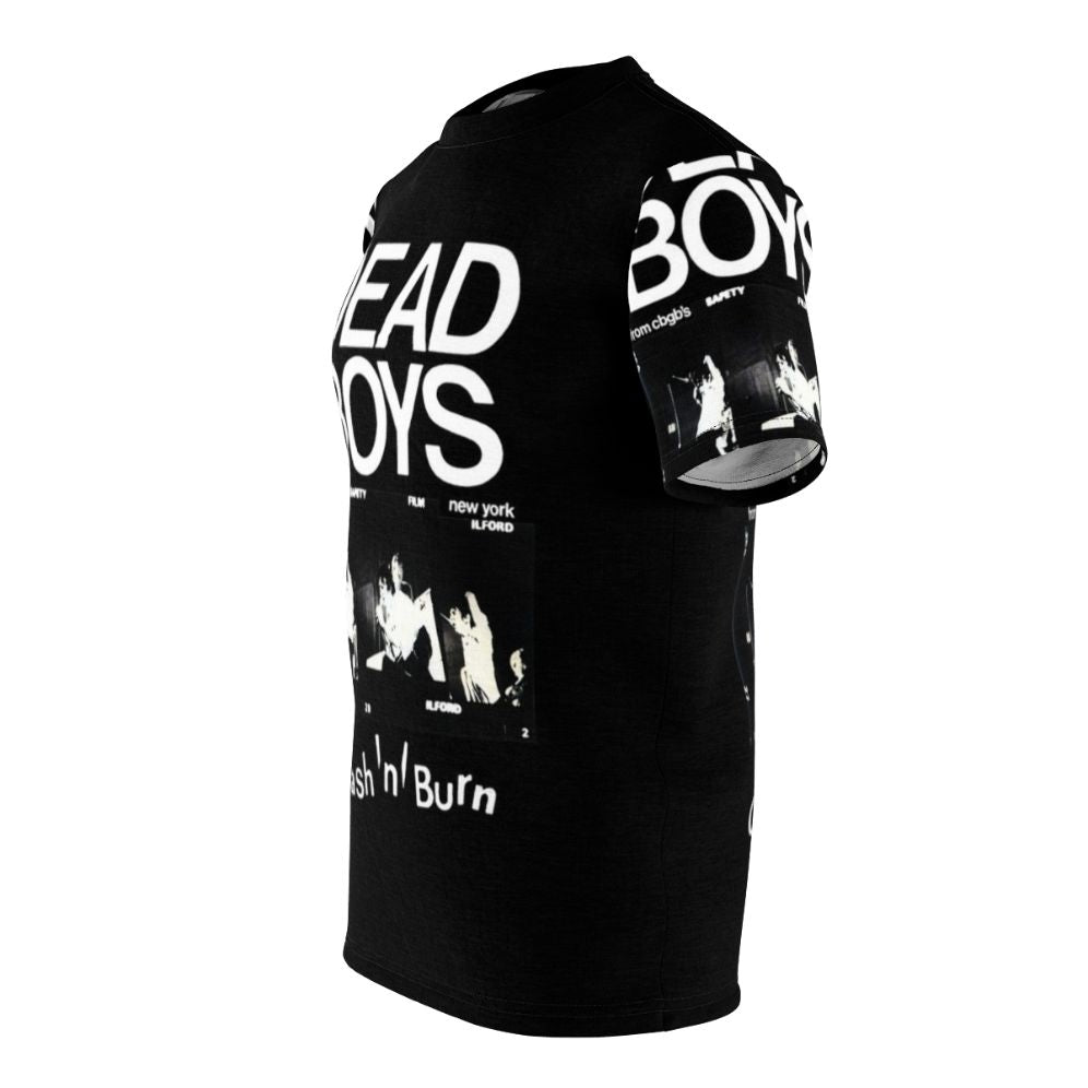 Vintage-style t-shirt featuring the logo and artwork of the iconic American punk band, the Dead Boys. - men left